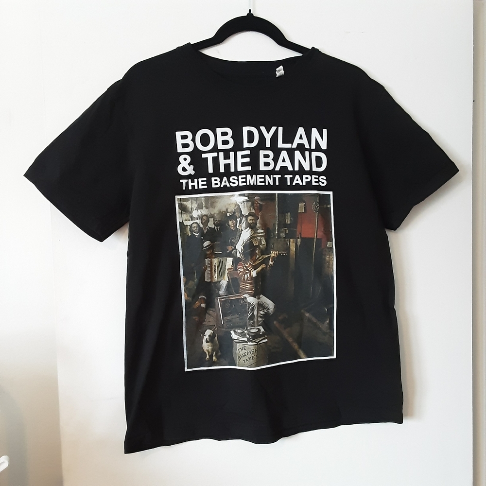 Bob Dylan & The Band Black Graphic T-Shirt Unisex